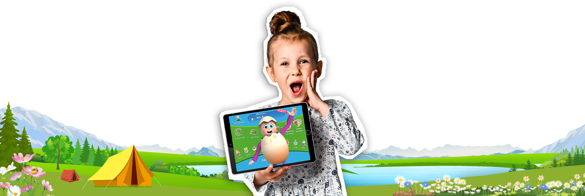 girl with ipad